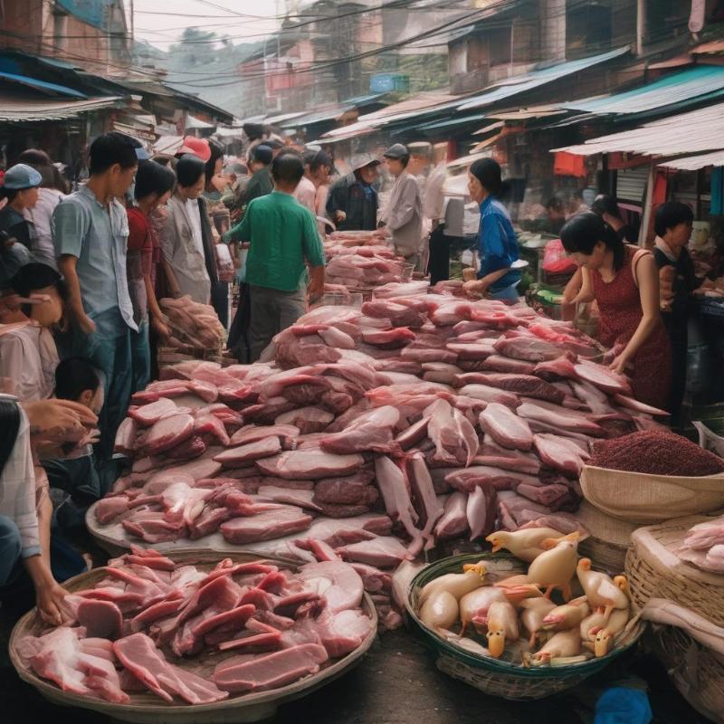 Giá vịt thịt miền Nam: Tiêu thụ