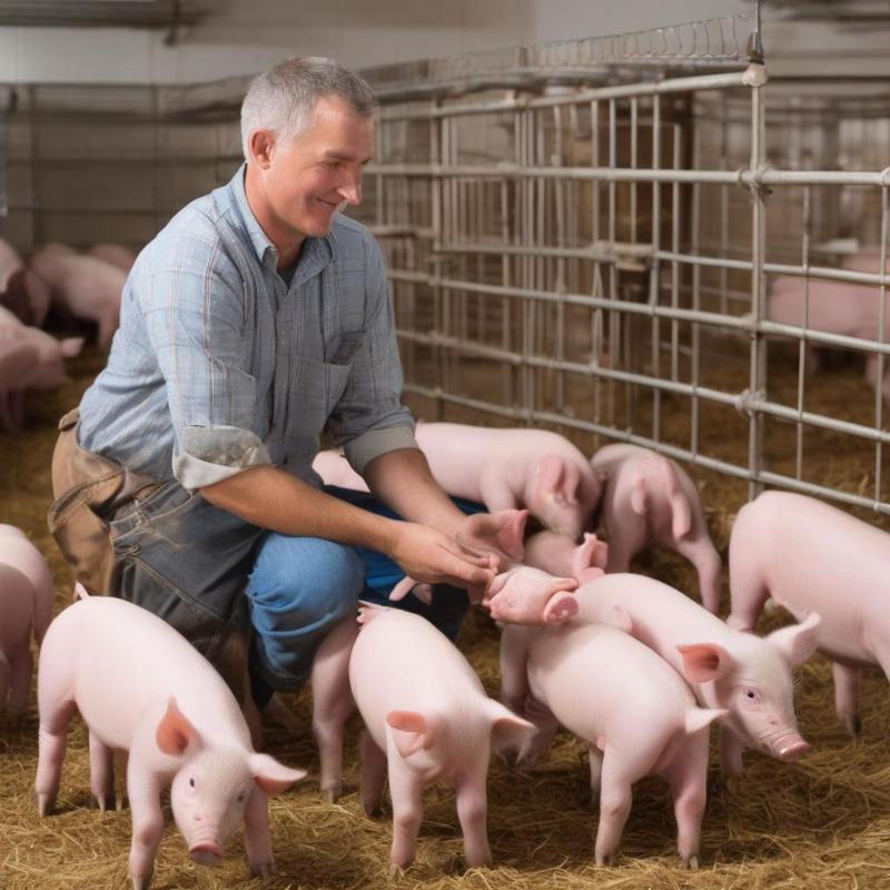 Chọn giống heo con tách mẹ khỏe mạnh