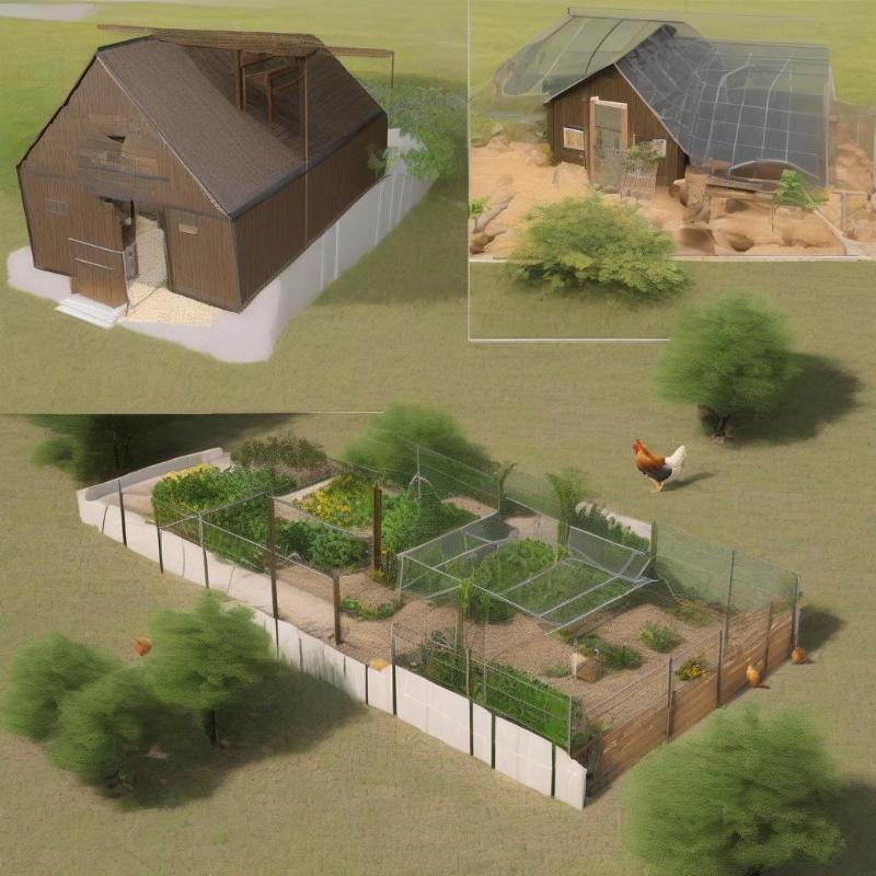 Thiết kế khu vườn cho gà thả vườn