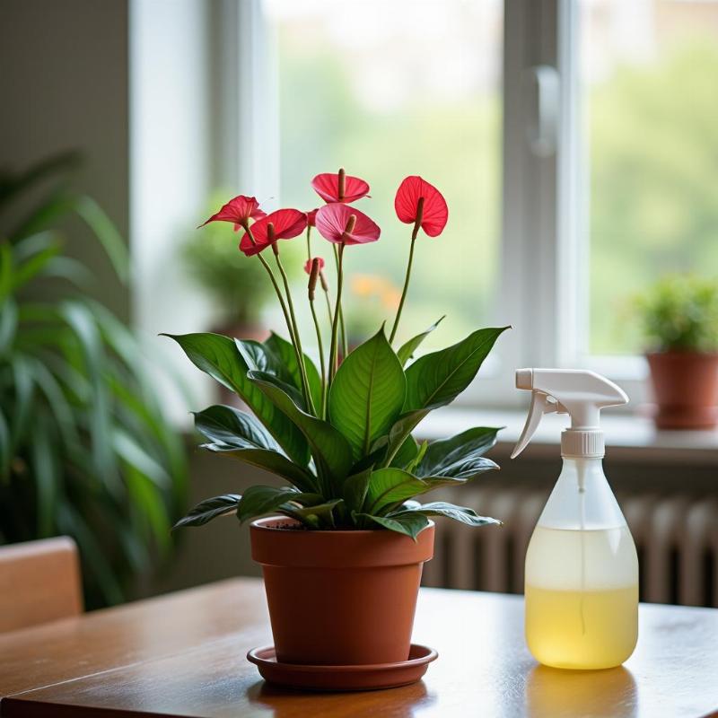 Hướng dẫn cách chăm sóc cây hồng môn đúng kỹ thuật tại nhà cho cây phát triển tốt và ra hoa đều