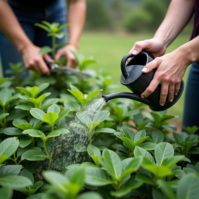 Kỹ thuật chăm sóc cây từ bi hiệu quả, từ tưới nước đến cắt tỉa