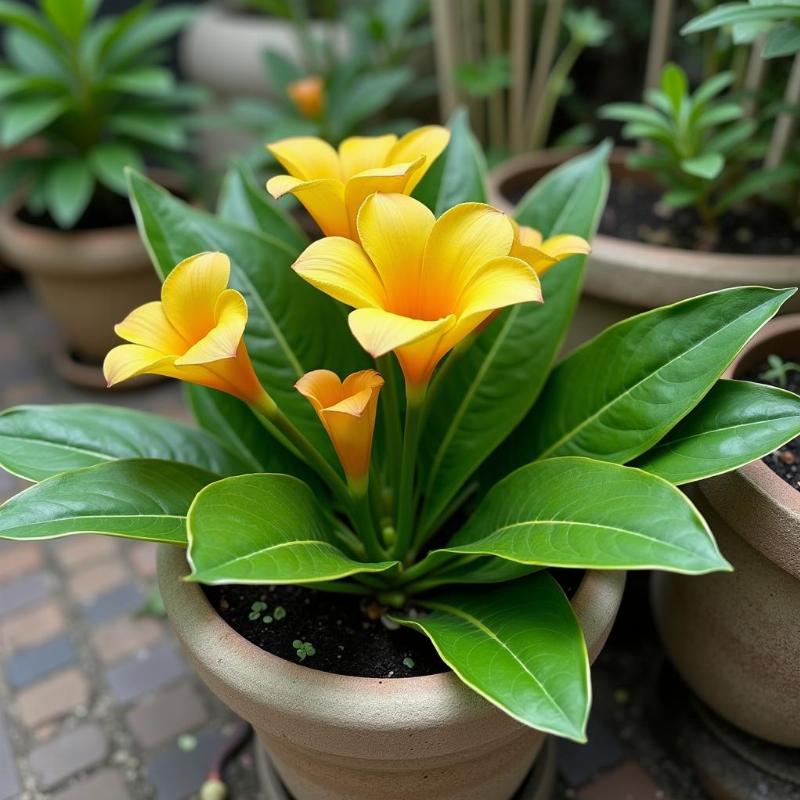 Cây hoàng kỳ nam được trồng trong vườn hoặc trong chậu cảnh, làm đẹp không gian