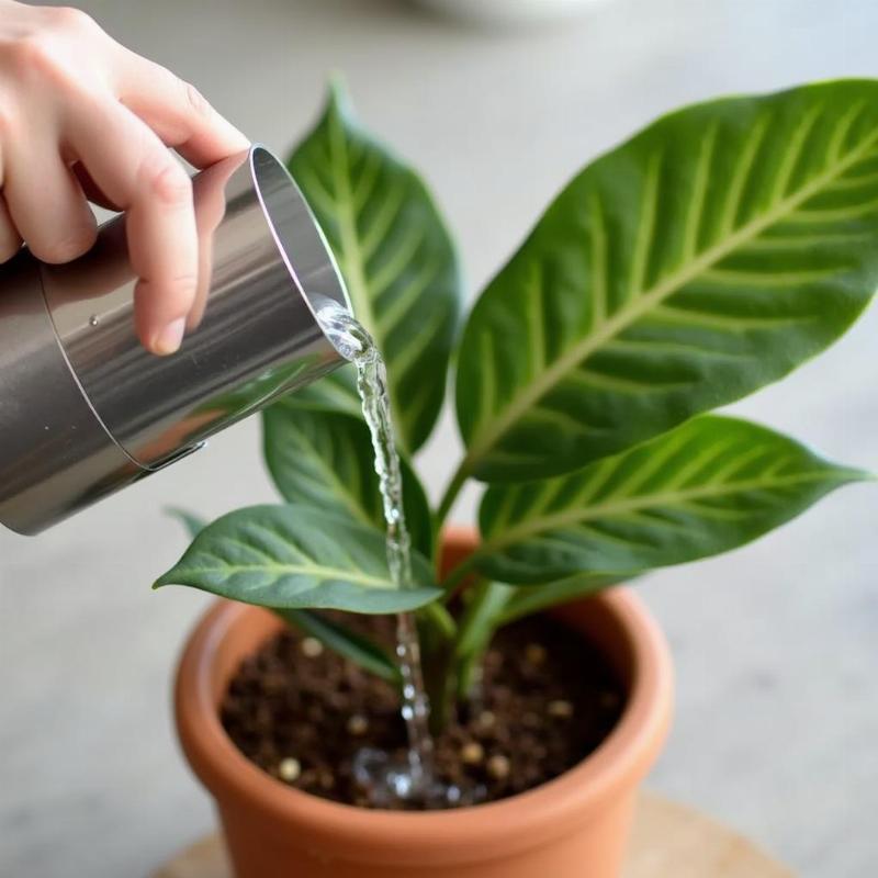 Hướng dẫn chăm sóc cây kim tiền trong nhà, tưới nước đúng cách và bón phân hợp lý để cây khỏe mạnh.