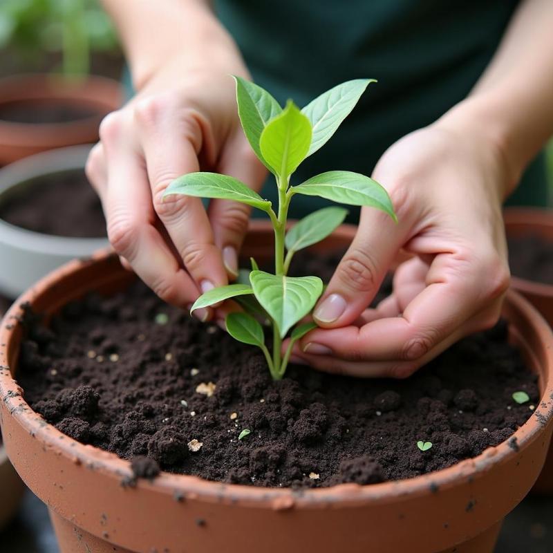 Hướng dẫn chi tiết kỹ thuật trồng và chăm sóc cây xương khỉ trong chậu hoặc vườn nhà.