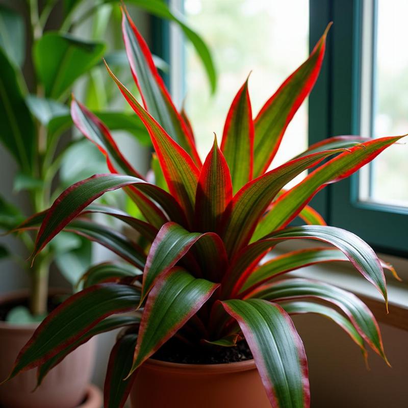 Hinh anh cay huyet du la do dep ruc ro lam cay canh trang tri ngoai troi