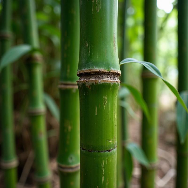 Hinh anh cay tre xanh than thuoc bieu tuong cua lang que Viet Nam day suc song