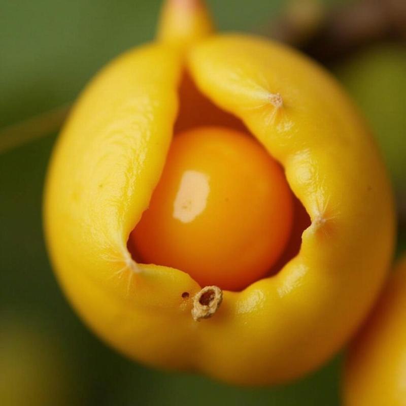 Hinh anh can canh nhung qua thu lu chin vang da boc lop vo mong ben ngoai rat dep mat